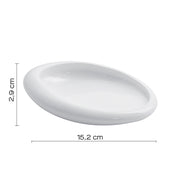 Portasapone da appoggio Gedy serie Iside - Bianco Lucido