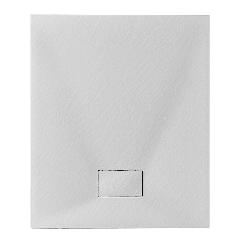 Plato de ducha Stone Essence 70x120 blanco efecto piedra Slim H 2,6 cm
