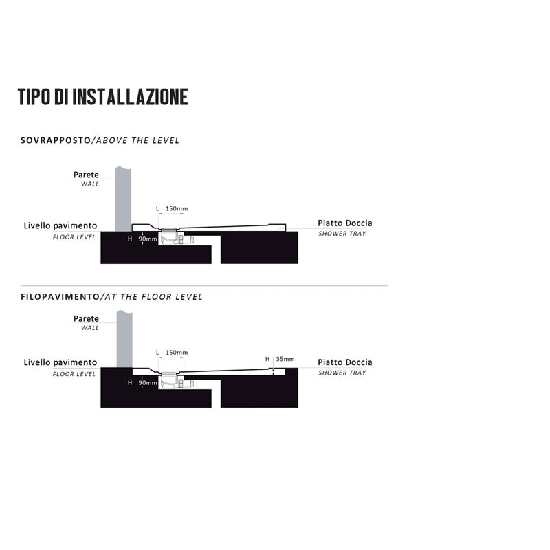 Plato de ducha Stone Essence 70x120 blanco efecto piedra Slim H 2,6 cm