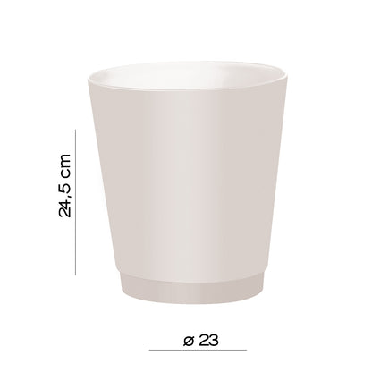Gettacarta 6 litri Gedy modello Venezia in Resine termoplastiche - Bianco by CeramicStore | Lo specialista del tuo bagno
