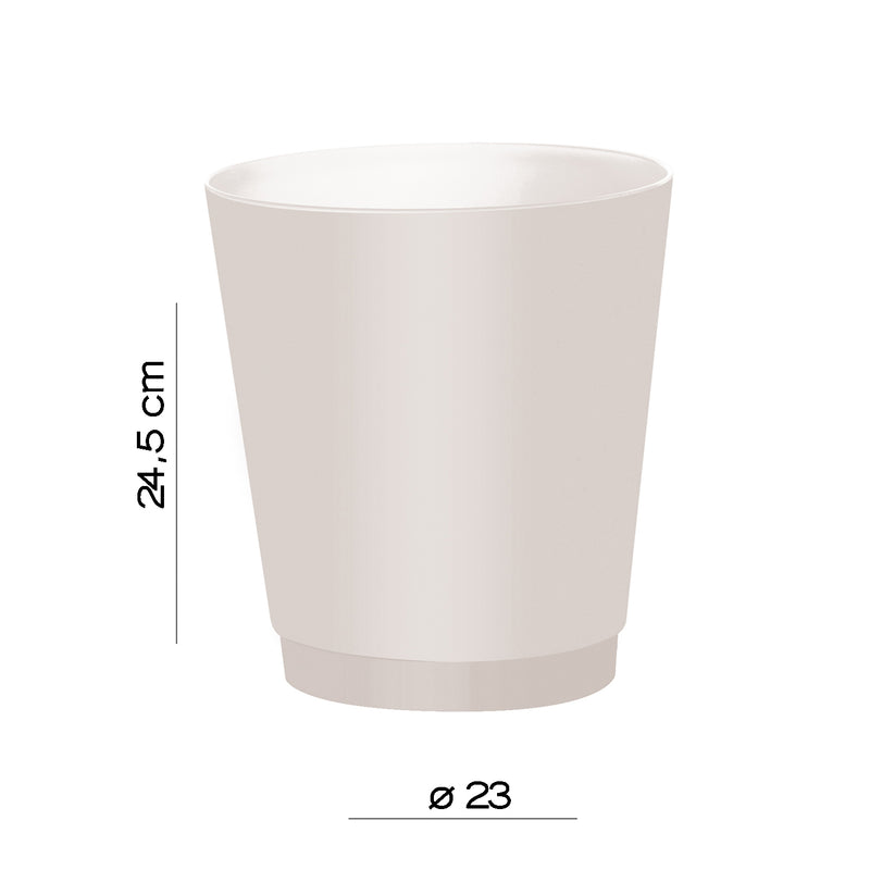 Gettacarta 6 litri Gedy modello Venezia in Resine termoplastiche - Bianco by CeramicStore | Lo specialista del tuo bagno