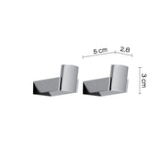 Appendiabiti 2 pezzi a parete Kent di Gedy - Cromato by CeramicStore | Lo specialista del tuo bagno