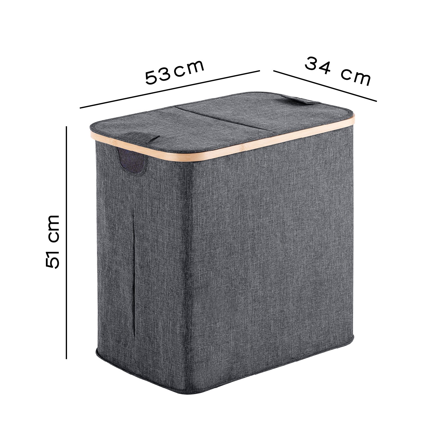 Portabiancheria modello Yoshi 87 lt. colore grigio. by CeramicStore | Lo specialista del tuo bagno