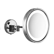 Specchio ingranditore Vincent 5X da muro con luce LED - Cromato by CeramicStore | Lo specialista del tuo bagno