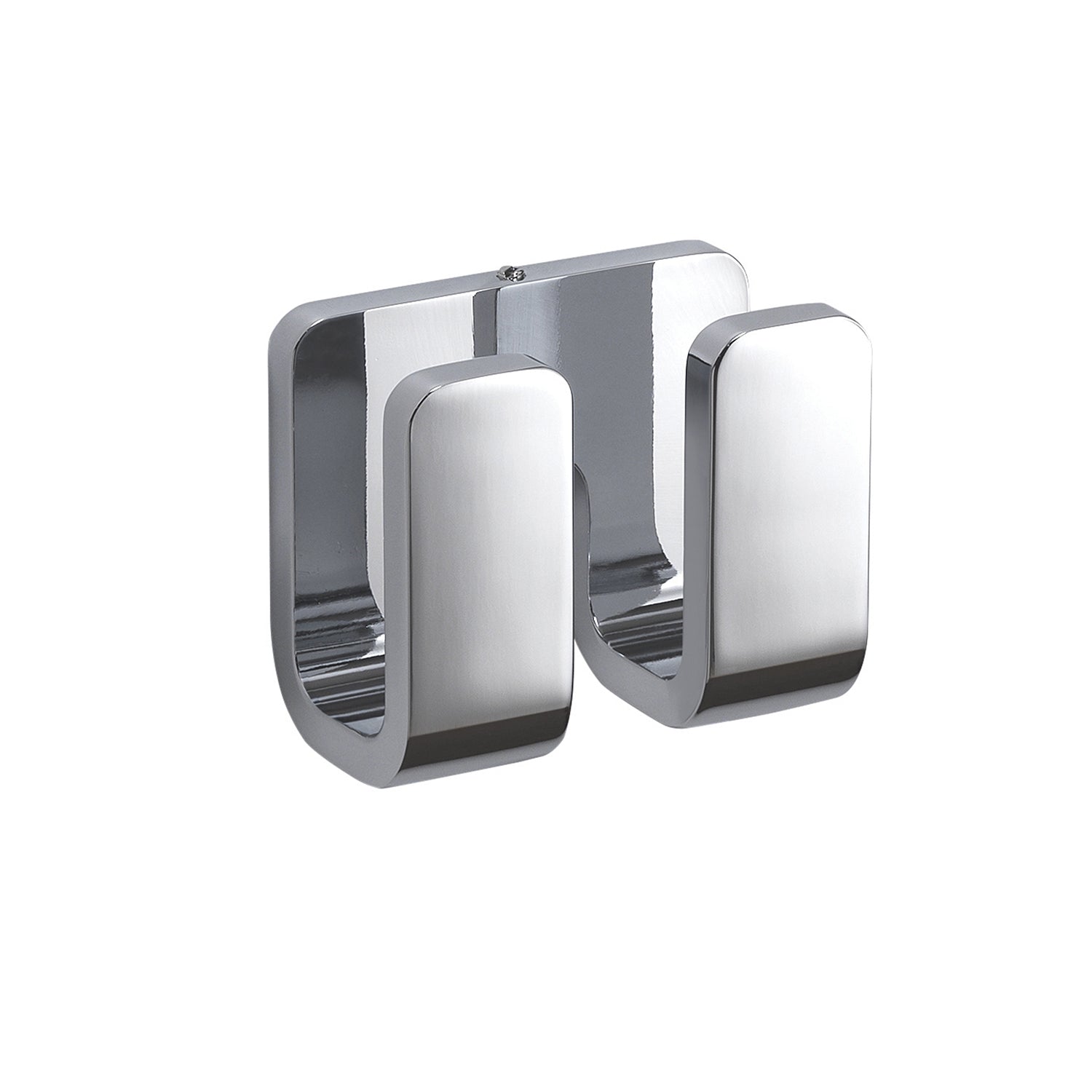 Appendiabiti doppio in Ottone, Acciaio Inox e Cromall Outline di Gedy - Cromato by CeramicStore | Lo specialista del tuo bagno