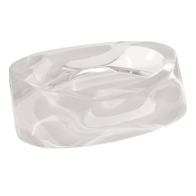 Portasapone da appoggio Gedy serie Twist - Bianco