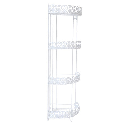 Mensola angolare doccia 4 ripiani modello Agadir colore bianco by CeramicStore | Lo specialista del tuo bagno