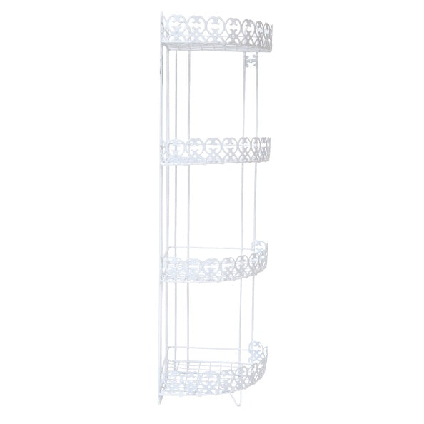 Mensola angolare doccia 4 ripiani modello Agadir colore bianco by CeramicStore | Lo specialista del tuo bagno
