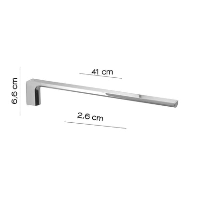 Portasalviette a muro fisso a 1 braccio Gedy serie Pirenei - Cromato by CeramicStore | Lo specialista del tuo bagno
