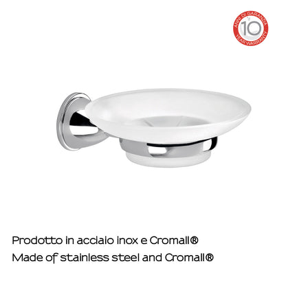 Portasapone in Acciaio Inox Genziana di Gedy - Cromato by CeramicStore | Lo specialista del tuo bagno