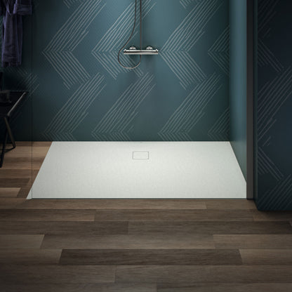 Piatto Doccia  Ideal Standarad Ultra Flat Evo 90x160 cm Bianco Seta in StoneTech completo di copripiletta