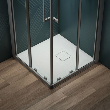 Piatto Doccia  Ideal Standarad Ultra Flat Evo 90x160 cm Bianco Seta in StoneTech completo di copripiletta