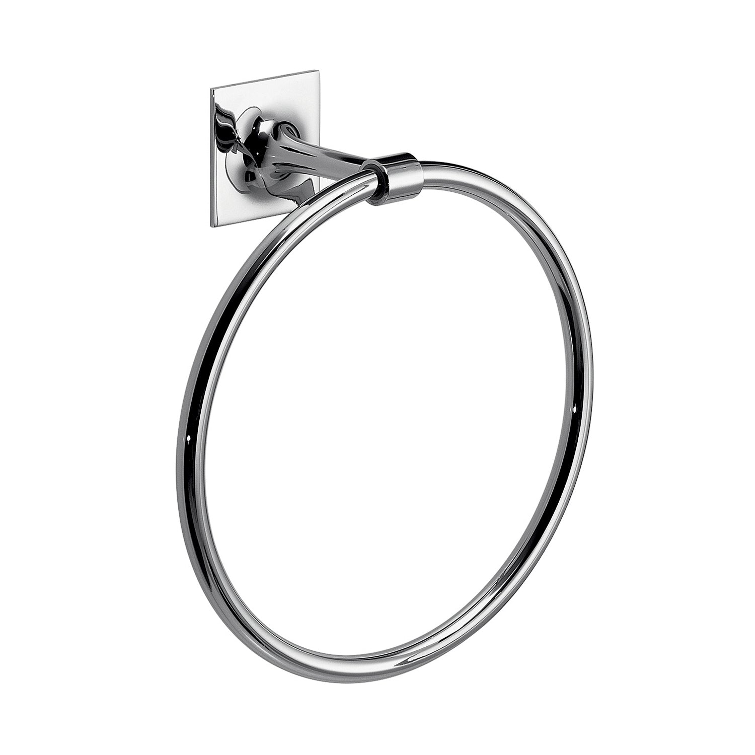 Porta asciugamani ad anello in ottone e Cromall Wizard di Gedy - Cromato by CeramicStore | Lo specialista del tuo bagno