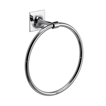 Porta asciugamani ad anello in ottone e Cromall Wizard di Gedy - Cromato by CeramicStore | Lo specialista del tuo bagno
