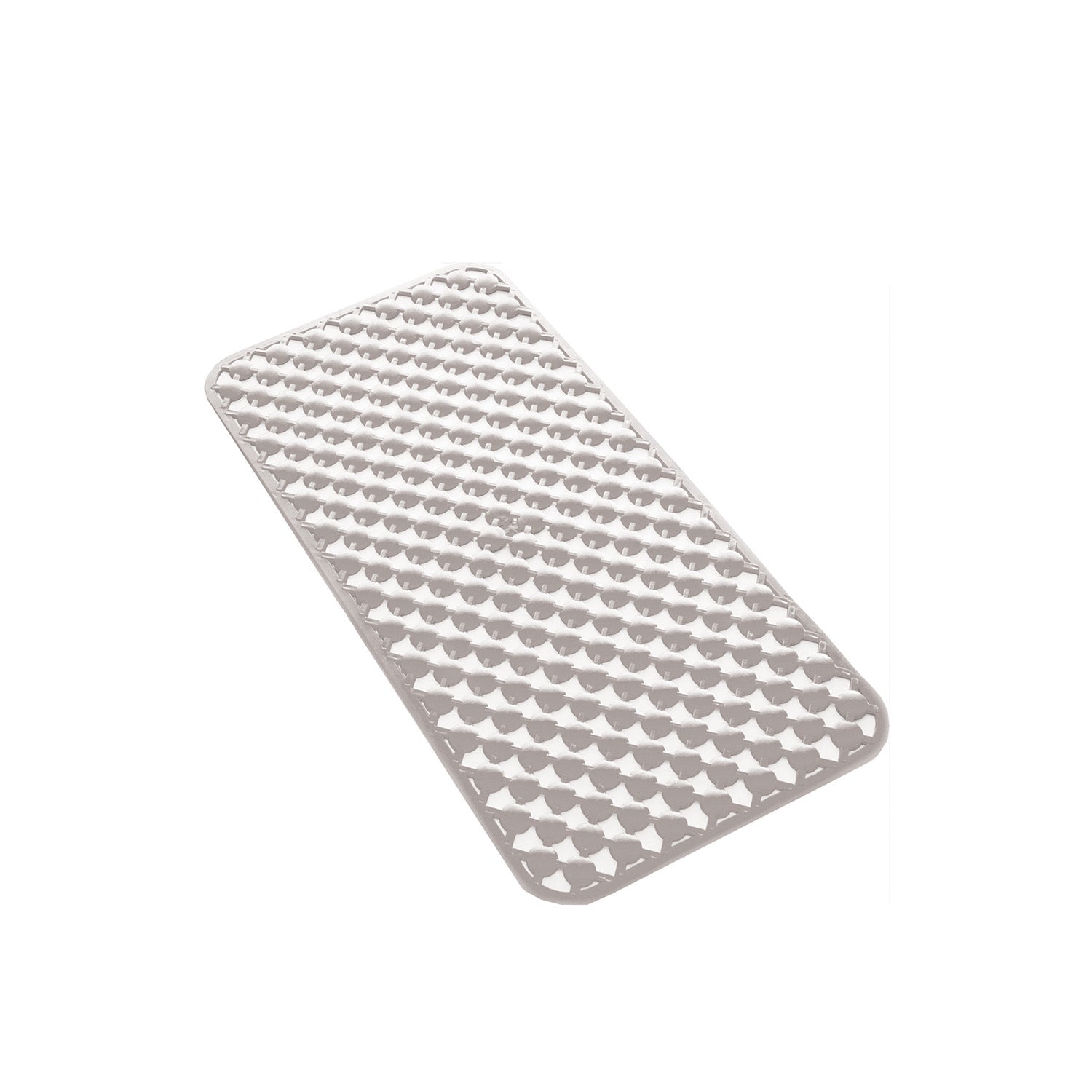 Tappeto antiscivolo vasca 36x71 in gomma modello Geo di Gedy - Bianco by CeramicStore | Lo specialista del tuo bagno