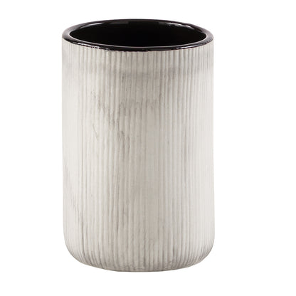 Portasapazzolini in ceramica Gedy serie Naomi - Grigio