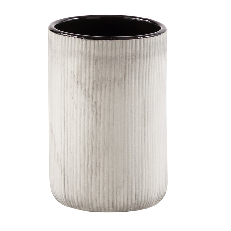 Portasapazzolini in ceramica Gedy serie Naomi - Grigio