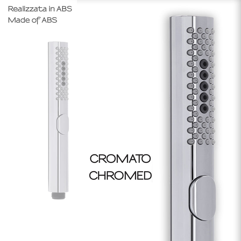 Doccetta 3 getti con cambio a pulsante modello Trendy 04 di Gedy - Cromato by CeramicStore | Lo specialista del tuo bagno