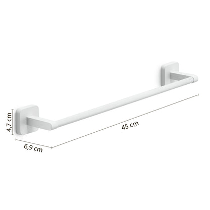 Portasalviette 45 cm Gedy modello Tonga 45x6.9xH4.7 cm - Bianco Matt by CeramicStore | Lo specialista del tuo bagno