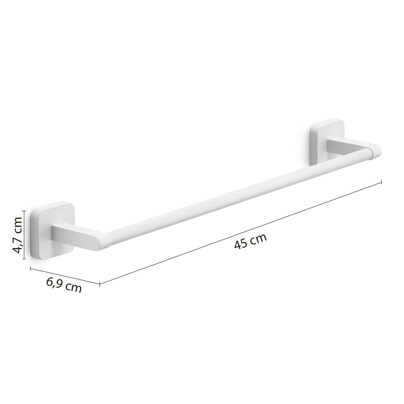 Portasalviette 45 cm Gedy modello Tonga 45x6.9xH4.7 cm - Bianco Matt by CeramicStore | Lo specialista del tuo bagno