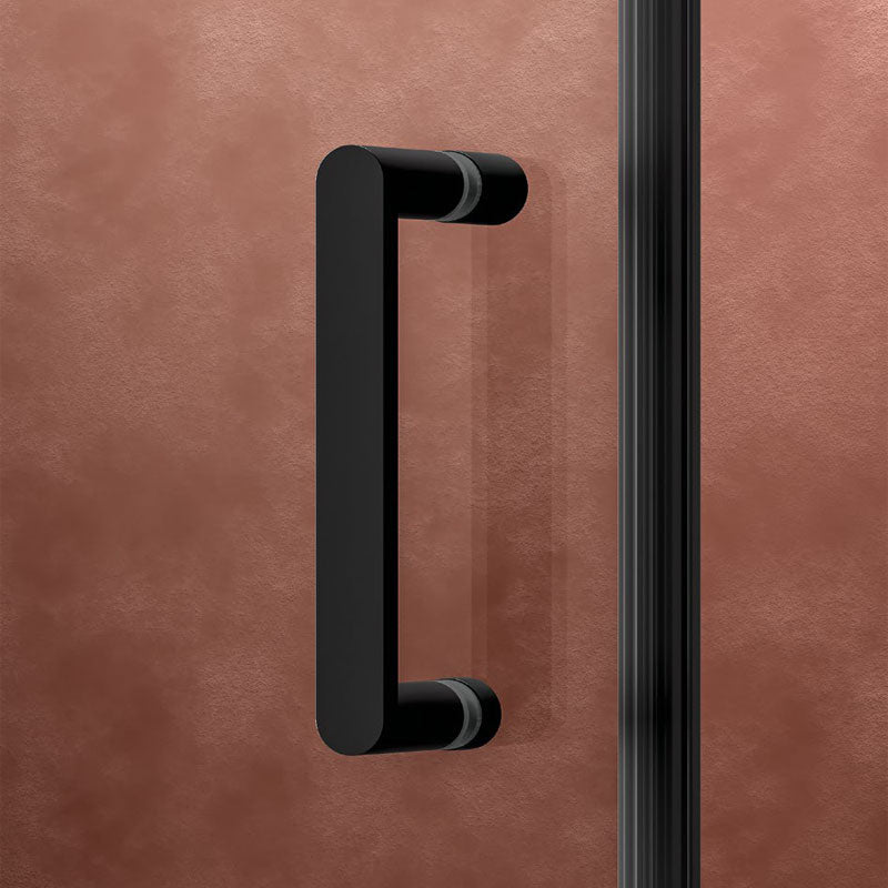 Eck-Duschkabine Loop 70x90 aus Aluminium und kalkabweisendem Glas Smart Clean