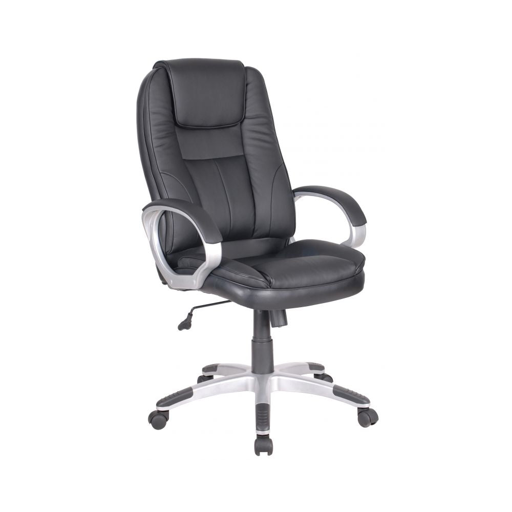 Poltrona direzionale imbottita con schienale ergonomico reclinabile - Nero by CeramicStore | Lo specialista del tuo bagno