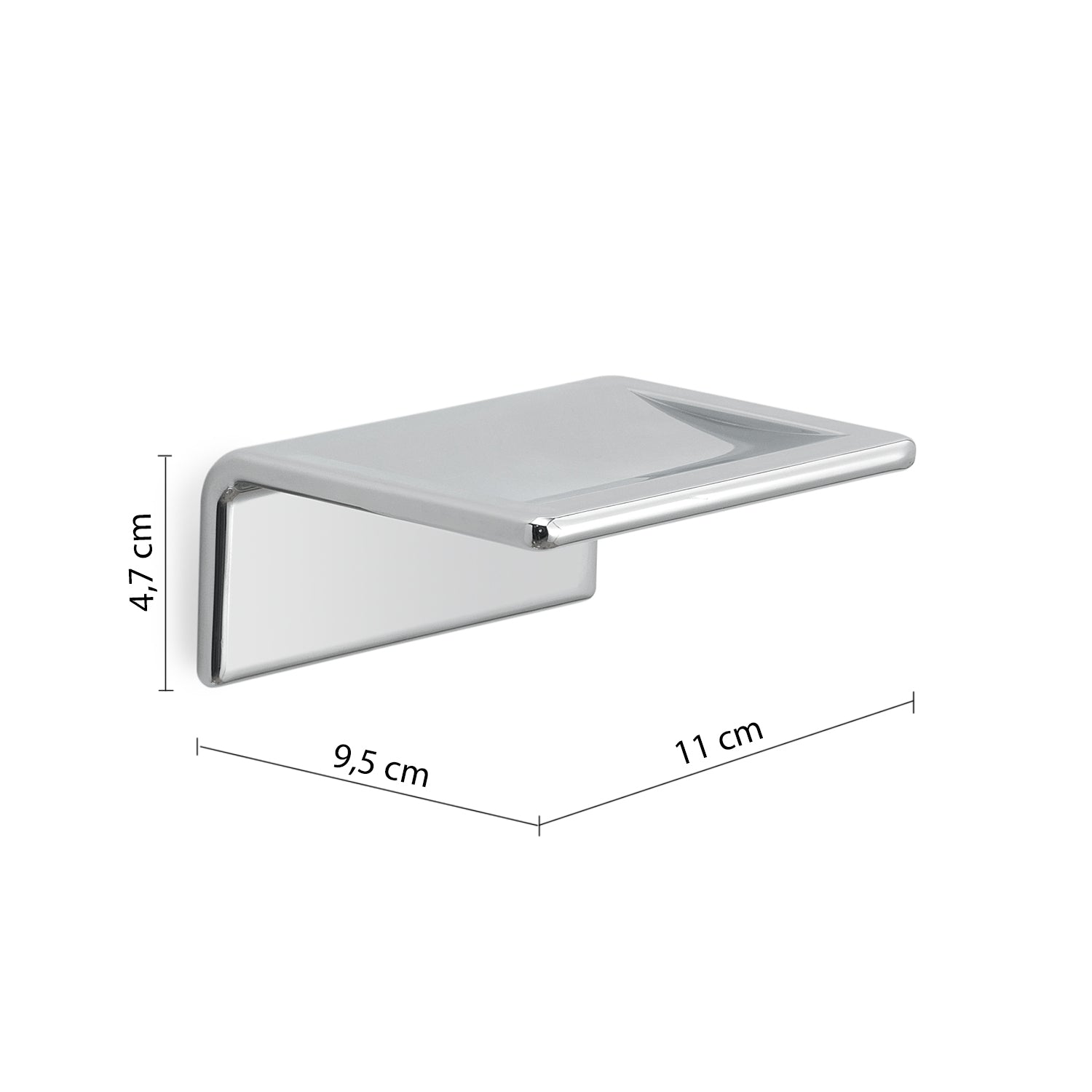 Portasapone inamovibile a parete in Ottone e Acciaio AISI 304 Gedy serie Il Giglio - Cromato by CeramicStore | Lo specialista del tuo bagno