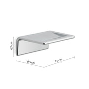 Portasapone inamovibile a parete in Ottone e Acciaio AISI 304 Gedy serie Il Giglio - Cromato by CeramicStore | Lo specialista del tuo bagno
