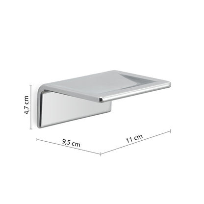 Portasapone inamovibile a parete in Ottone e Acciaio AISI 304 Gedy serie Il Giglio - Cromato by CeramicStore | Lo specialista del tuo bagno