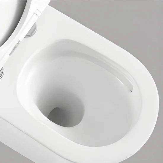 Sanitari filomuro Vortex BathCore con scarico tornado e copriwater soft-close