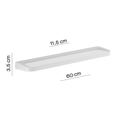 Mensola 60 cm a parete di Gedy serie Darios - Bianco