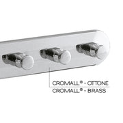 Appendiabiti multiplo modello Ciclope in ottone e Cromall - Cromato by CeramicStore | Lo specialista del tuo bagno