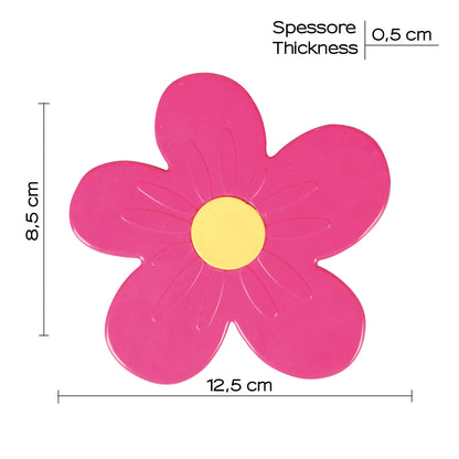 Tappeto antiscivolo doccia e vasca mini Daisy di Gedy - Rosa by CeramicStore | Lo specialista del tuo bagno