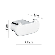 Appendiabiti doppio a parete Gedy serie Azzorre - Cromato by CeramicStore | Lo specialista del tuo bagno