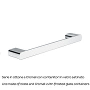 Portasalviette 35 cm a parete Gedy serie Azzorre - Cromato by CeramicStore | Lo specialista del tuo bagno