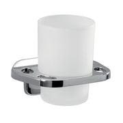 Portaspazzolini a muro in alluminio anodizzato di Gedy serie K2 - Cromato by CeramicStore | Lo specialista del tuo bagno