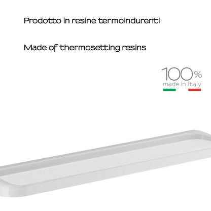 Mensola 60 cm a parete di Gedy serie Darios - Bianco