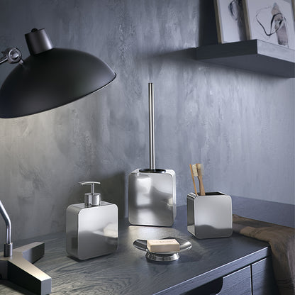 Portasapone in Acciaio Inox Gedy serie Polaris - Lucido