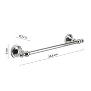 Porta asciugamani 30 cm a parete Nevis di Gedy - Cromato by CeramicStore | Lo specialista del tuo bagno