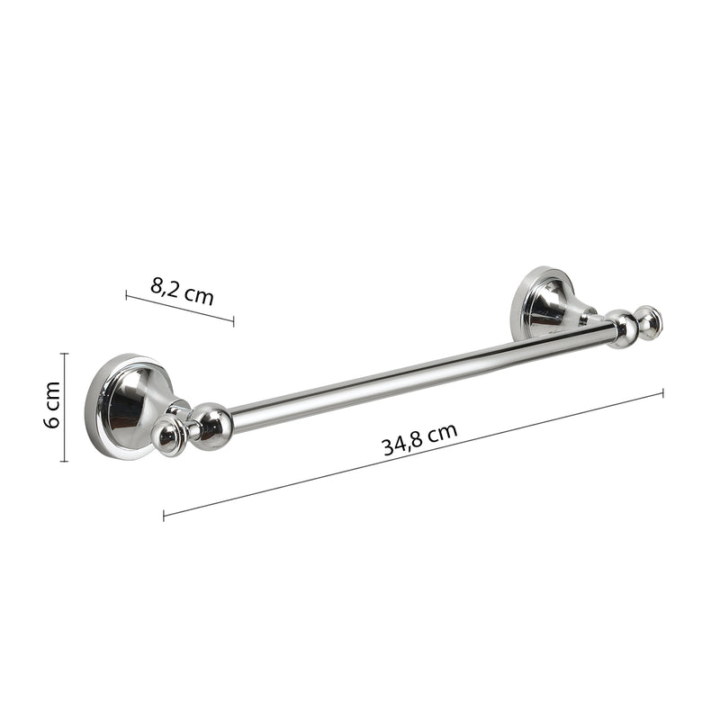 Porta asciugamani 30 cm a parete Nevis di Gedy - Cromato by CeramicStore | Lo specialista del tuo bagno