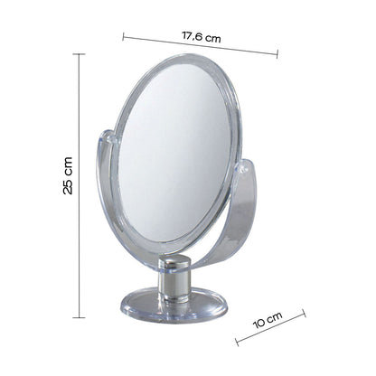 Specchio ovale ingranditore bifacciale di Gedy - Trasparente by CeramicStore | Lo specialista del tuo bagno