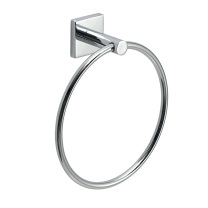 Portasalviette ad anello Fuji di Gedy - Cromato by CeramicStore | Lo specialista del tuo bagno
