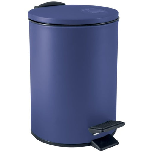 Pattumiera a pedale modello Adelar capienza 3 litri colore blu notte matto by CeramicStore | Lo specialista del tuo bagno