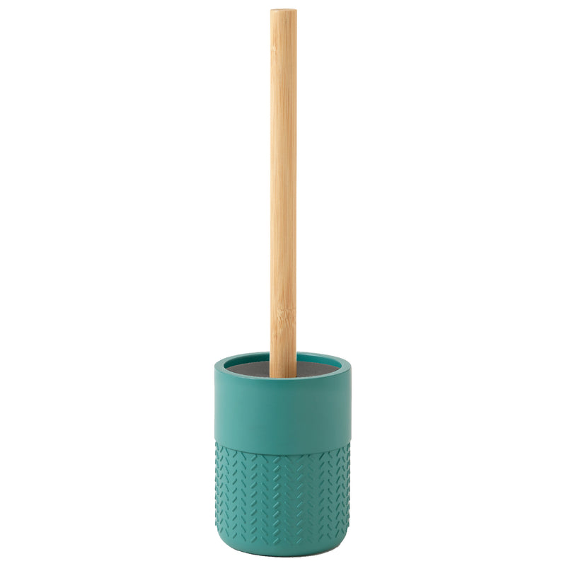 Scopino da appoggio con ciuffo in setole Gedy modello Thea - Verde/Naturale by CeramicStore | Lo specialista del tuo bagno
