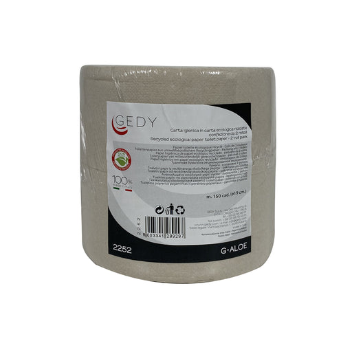 Gedy Aloe Carta Igienica Ecologica - 2 Rotoli 19 Cm by CeramicStore | Lo specialista del tuo bagno