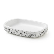 Portasapone con dettagli neri Gedy serie Layla - Bianco