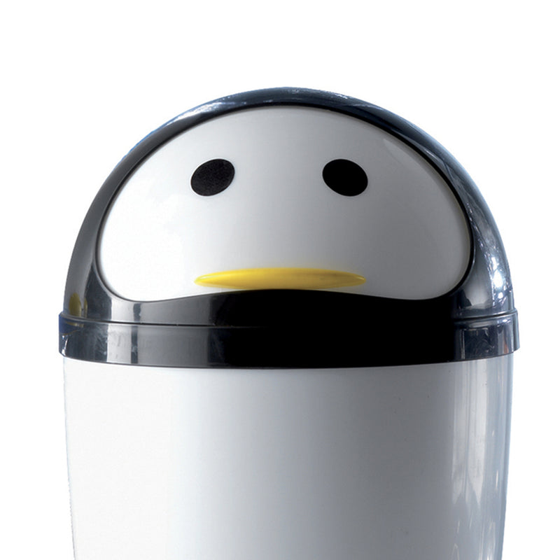 Portarifiuti 7.5 lt modello Peng di Gedy - Bianco/Nero by CeramicStore | Lo specialista del tuo bagno