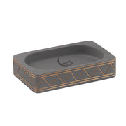 Portasapone in cemento Gedy serie Calipso - Grigio