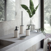 Portasapazzolini in ceramica Gedy serie Naomi - Grigio