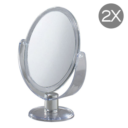 Specchio ovale ingranditore bifacciale di Gedy - Trasparente by CeramicStore | Lo specialista del tuo bagno